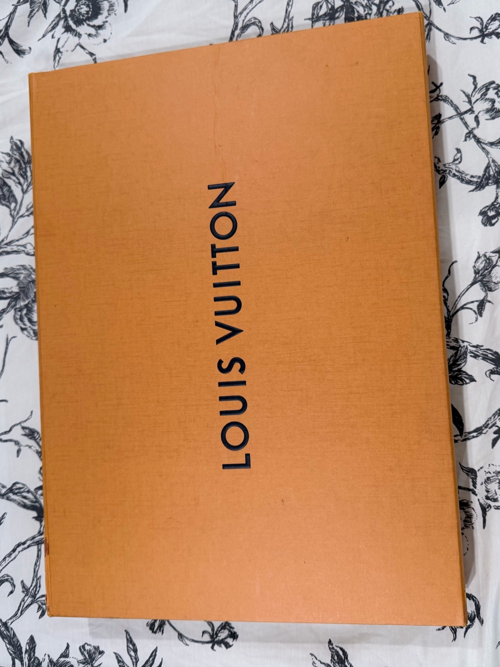 Louis Vuitton Orange Presentation Box with Black Logo